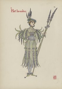 シェイクスピアーの庭の花 作： Walter Crane
