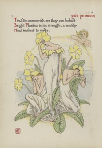 シェイクスピアーの庭の花 作： Walter Crane