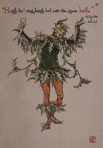 ホリー（「シェイクスピアの庭の花」より 作： Walter Crane