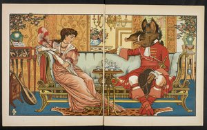 美女と野獣の挿絵。 作： Walter Crane