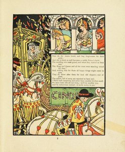 おとぎ話シンデレラのイラスト 作： Walter Crane