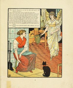 おとぎ話シンデレラのイラスト 作： Walter Crane