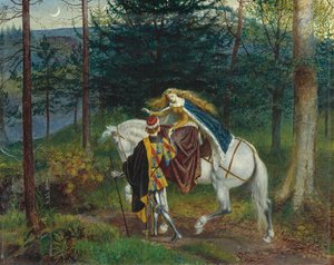 ジョンキーツによる「ラベルダム」と「メルシー」のイラスト、1865年 作： Walter Crane