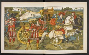 Ilustração para o Hind na madeira.
