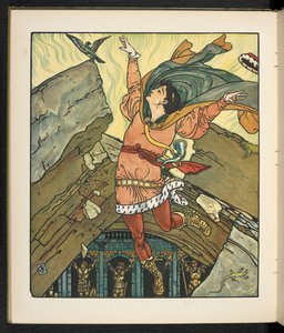 物語の挿絵、プリンセス・ベル・エトワール。 作： Walter Crane