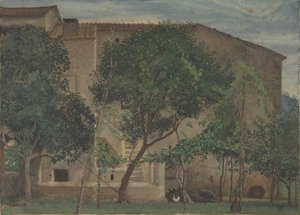 イタリアの農家、1871-3。