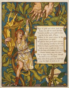 ジャックと豆の木（カラーリトグラフ 作： Walter Crane