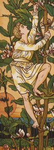 ジャックと豆の木（カラーリトグラフ 作： Walter Crane