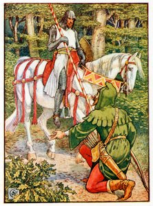 リトル・ジョンとクニッテ 作： Walter Crane