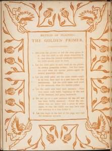 ゴールデン入門の教え方。 天使と花の境界線。 作： Walter Crane