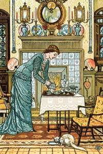 My Lady&39;s Chamber、クラレンスクックの「The House Beautiful」の表紙、ニューヨーク、1881年 作： Walter Crane
