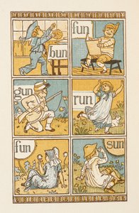 Riimittäviä sanoja, jotka päättyvät kirjaimeen N. Kultainen aluke. 作： Walter Crane