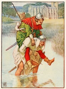 ロビン・フッドと父のタック 作： Walter Crane