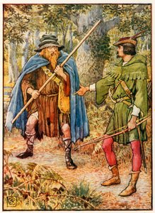 ロビン・フッドとベガースパイ 作： Walter Crane