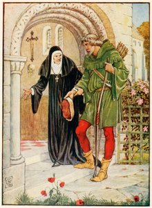 キルクリーズホールに来るロビンフッド 作： Walter Crane