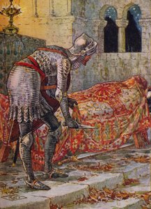 チャペルペリラスのランスロット卿、1911年。 作： Walter Crane