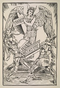 社会主義、リベラリズム、保守主義、『カートゥーン フォー ザ コーズ』より 作： Walter Crane