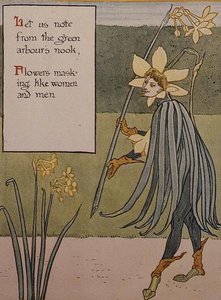 ジョンキル（「オールド・イングリッシュ・ガーデンのフローラル・ファンタジー」より 作： Walter Crane