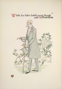 モーニングドレスの花嫁の父親 作： Walter Crane