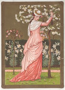 バレンタイン、1876年。 作： Walter Crane