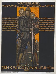 祖国、家族、未来？パブ。 1918（カラーリトグラフ） 作： Walter Ditz