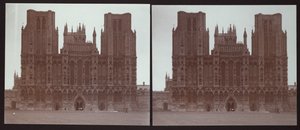 ウェルズ大聖堂、カテドラル・グリーン、ウェルズ、メンディップ、サマセット、1913年 作： Walter Edward Zehetmayr