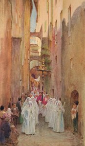 サンレモの行列、1910年、1912年 作： Walter Frederick Roofe Tyndale