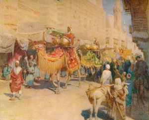 アラブの結婚式行列、c1905、1912 作： Walter Frederick Roofe Tyndale