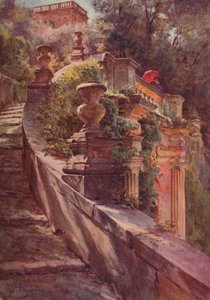 The Scallea Delle Sfinge、Villa DEste、c1900 1913 作： Walter Frederick Roofe Tyndale