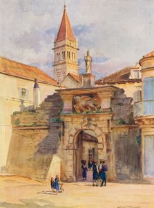 トラウの門のひとつ（カラーリトグラフ） 作： Walter Frederick Roofe Tyndale