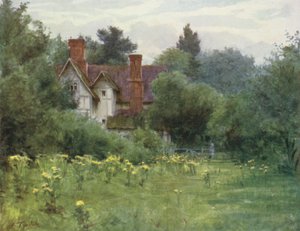 ザ・ニュー・フォレストThe Mill House, Brokenhurst（カラーリトグラフ版 作： Walter Frederick Roofe Tyndale