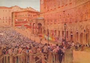 シエナのパリオ、1900年頃1913 作： Walter Frederick Roofe Tyndale