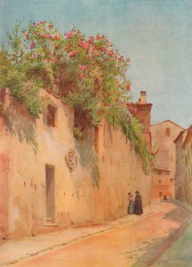Via Delle Sperandie、シエナ、c1900 1913 作： Walter Frederick Roofe Tyndale