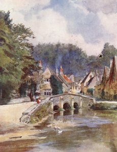ウェセックスキャッスル・コンブ、ノース・ウィルト（カラーリトグラフ） 作： Walter Frederick Roofe Tyndale