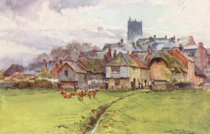 ウェセックスドーチェスター、フォーディントン（カラーリトグラフ） 作： Walter Frederick Roofe Tyndale