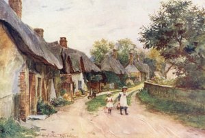 ウェセックスドーセット州モートン（カラーリトグラフ） 作： Walter Frederick Roofe Tyndale