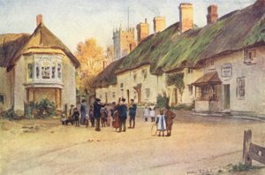 ウェセックスパドルタウン（カラーリトグラフ） 作： Walter Frederick Roofe Tyndale