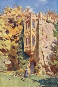ウェセックスセルン・アバスの門（カラーリトグラフ） 作： Walter Frederick Roofe Tyndale