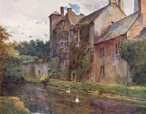 ウェセックスウェルズの宮殿（カラーリトグラフ） 作： Walter Frederick Roofe Tyndale
