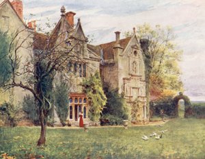 ウェセックスウォーターストーン・ハウス、ドーセット（カラーリトグラフ） 作： Walter Frederick Roofe Tyndale