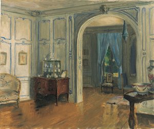 ヴィラトリアノンのサロンカレ、1910年頃（キャンバスに油彩） 作： Walter Gay