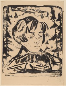 リスニング、1920-1921年 作： Walter Gramatte