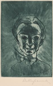 笑う頭 自画像 1923年