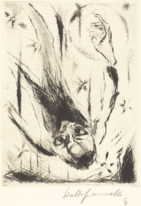 1918年、「無限への落下」。 作： Walter Gramatte