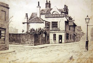 ザ・ブラック・ライオン、オールド・チャーチ・ストリート、チェルシー 作： Walter Greaves
