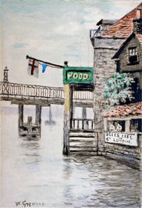 アダムとイブ イン、チェルシー、ロンドン、c1900 のビュー。 作： Walter Greaves