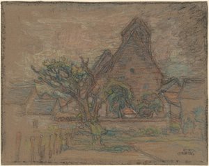 フランスの村で 作： Walter Griffin