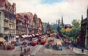 Princes Street、West、Edinburgh 作： Walter Henry Sweet