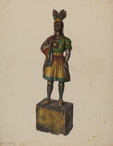シガーストア・インディアン 1936年頃 作： Walter Hochstrasser