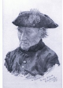 チェルシーの年金受給者（雑誌・書籍より出典不明）（カラーリトグラフ 作： Walter Langley